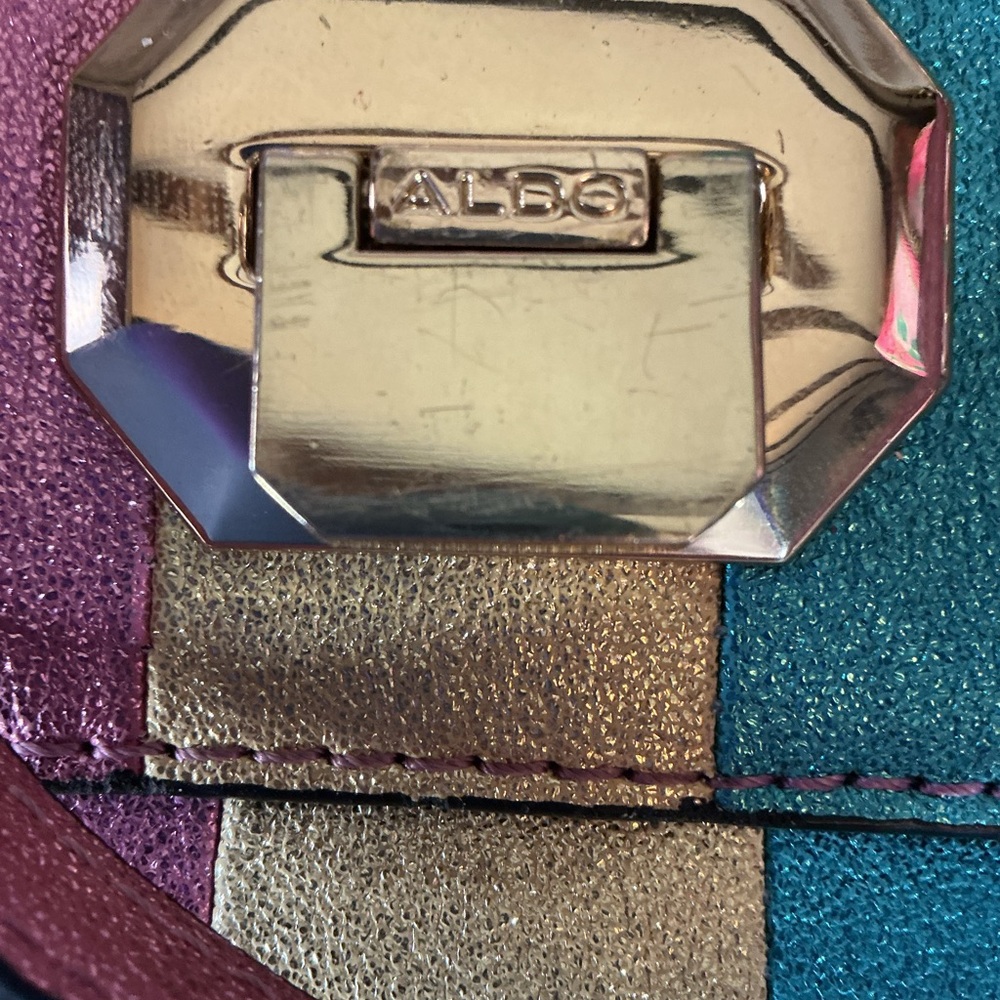 🌈 ALDO Rainbow Metallic Crossbody Bag - Picture 7 of 10